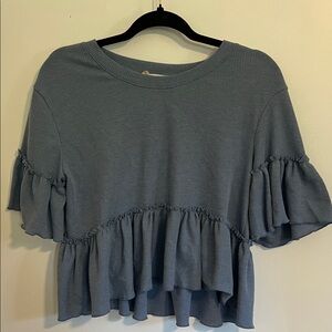 Altar’d State Blue Peplum top